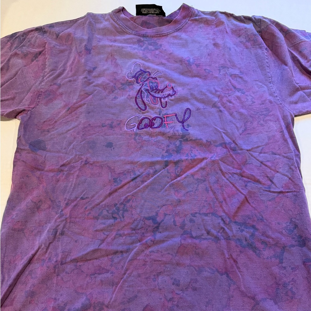 Disney Purple Tie-Dye Goofy Shirt